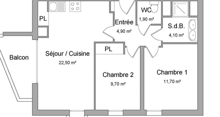 appartement 3 pièces à louer AVIGNON 84000 54.8 m²