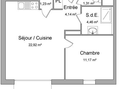 appartement 2 pièces à louer LE PETIT-QUEVILLY 76140 45.2 m²