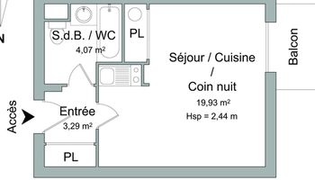 appartement 1 pièce à louer TOULOUSE 4ᵉ 31400