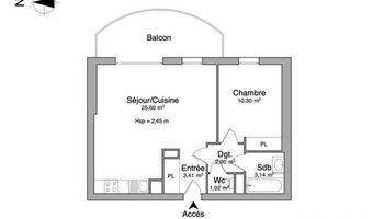 appartement 2 pièces à louer VETRAZ MONTHOUX 74100 45.47 m²