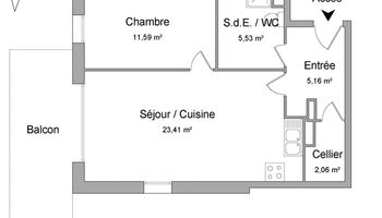 appartement 2 pièces à louer STRASBOURG 67000 47.8 m²