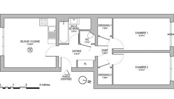 appartement 3 pièces à louer STRASBOURG 67000 52.5 m²