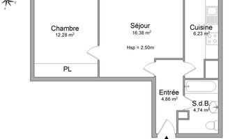 appartement 2 pièces à louer IVRY SUR SEINE 94200 44.5 m²