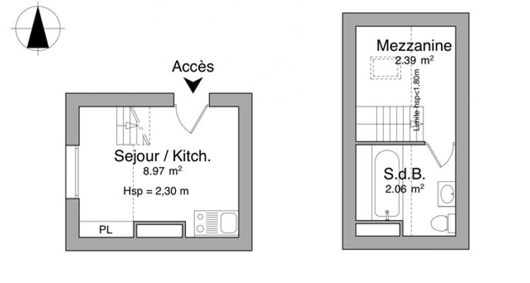 appartement 1 pièce à louer LILLE 59000 13.4 m²