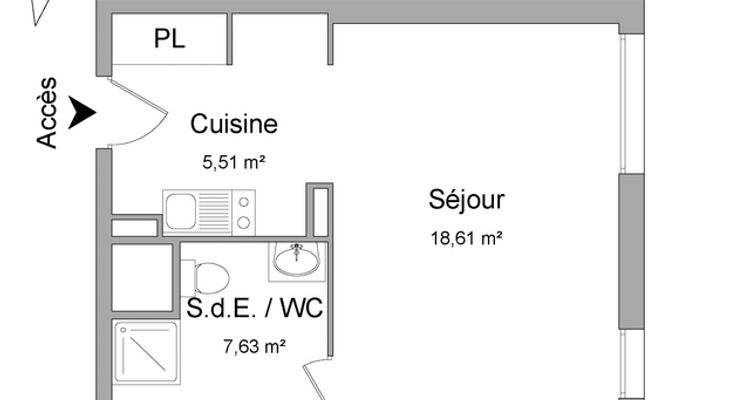 appartement 1 pièce à louer DIJON 21000 31.8 m²