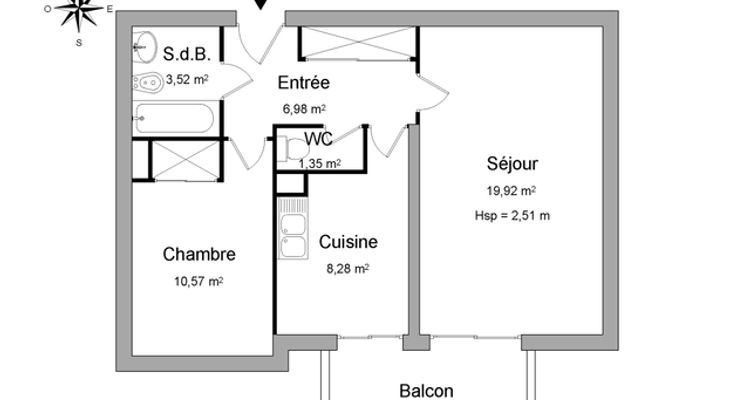appartement 2 pièces à louer MONTPELLIER 34070 50.6 m²