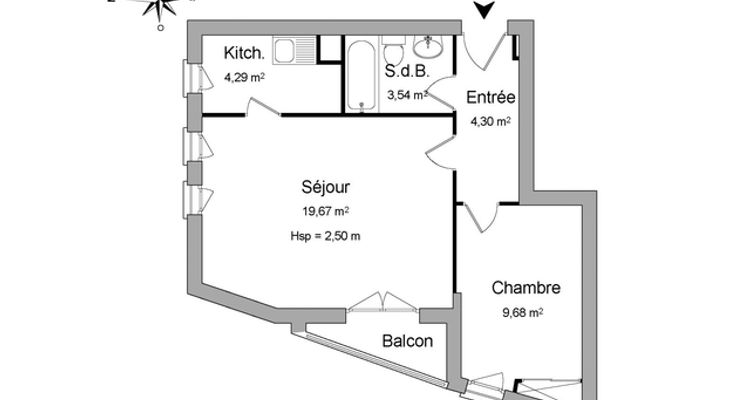 appartement 2 pièces à louer RENNES 35000 41.5 m²