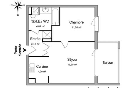 appartement 2 pièces à louer ECKBOLSHEIM 67201 40.2 m²