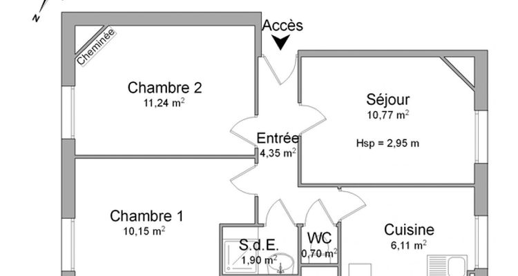 appartement 3 pièces à louer NANCY 54000 45.2 m²