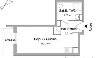 appartement 1 pièce à louer NICE 06100 25.1 m²