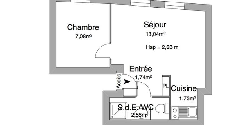 appartement 2 pièces à louer BORDEAUX 33000 26.2 m²