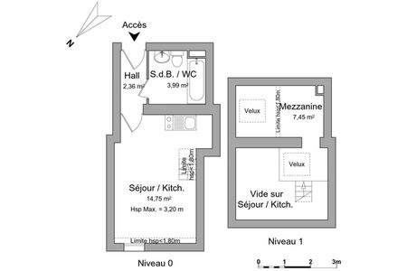 appartement 2 pièces à louer LILLE 59800 28.6 m²