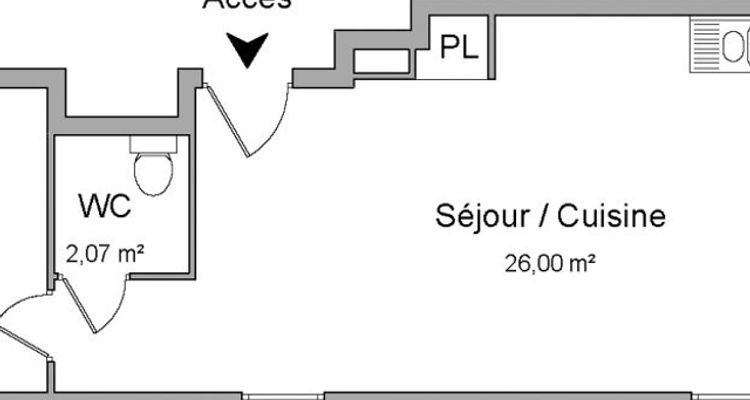 Vue n°1 Appartement 2 pièces à louer - Toulouse (31300) 591 €/mois cc