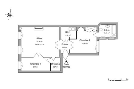 Vue n°2 Appartement 3 pièces T3 F3 à louer - Nancy (54000)