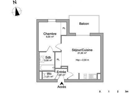 appartement 2 pièces à louer FENOUILLET 31150 36.9 m²