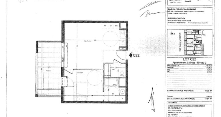 appartement 2 pièces à louer AIX-EN-PROVENCE 13100 44.4 m²