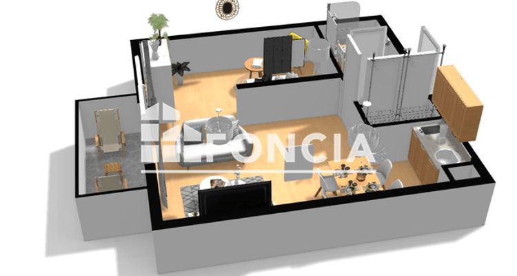 appartement 2 pièces à vendre GRENOBLE 38100 34 m²