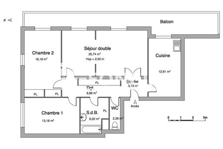 Vue n°3 Appartement 4 pièces à vendre - CHAMALIERES (63400) - 85.96 m²
