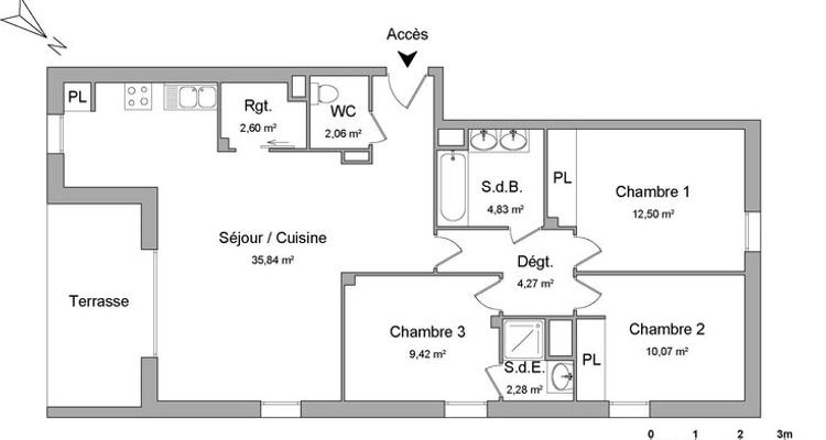 appartement 4 pièces à louer L'UNION 31240 83.87 m²