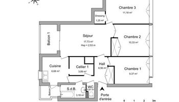 appartement 4 pièces à louer MONTPELLIER 34080 71.04 m²