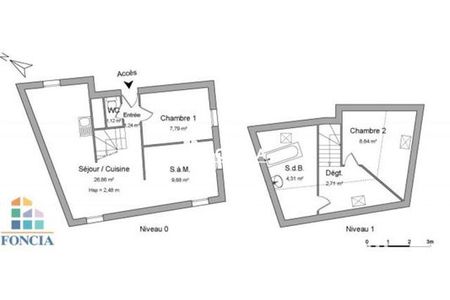 Vue n°2 Appartement 3 pièces à louer - RENNES (35000) - 62.35 m²