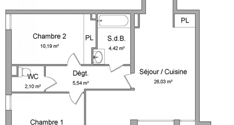 appartement 3 pièces à louer TOULOUSE 31300 59.7 m²