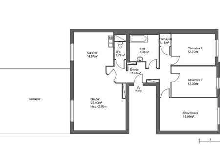 Vue n°2 Appartement 4 pièces T4 F4 à louer - Valmont (57730)