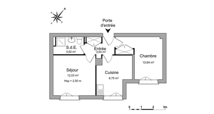 appartement 2 pièces à louer GRENOBLE 38100 38.7 m²