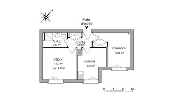 appartement 2 pièces à louer GRENOBLE 38100 38.7 m²