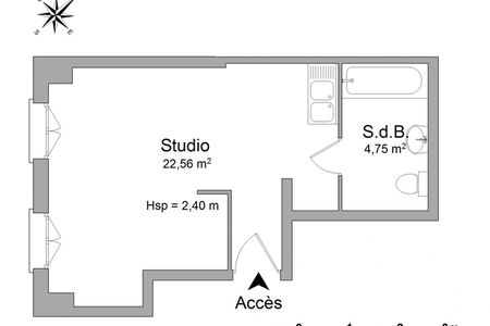 appartement 1 pièce à louer BESANCON 25000 27.3 m²