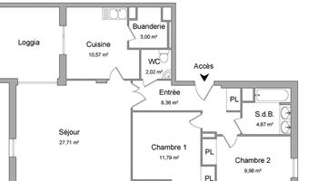 appartement 3 pièces à louer SAINT NAZAIRE 44600 78.1 m²