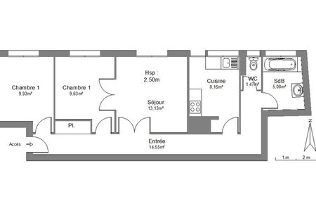 appartement 3 pièces à louer TARBES 65000 62 m²