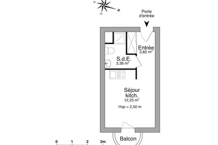 appartement 1 pièce à louer CLERMONT FERRAND 63000 19.5 m²