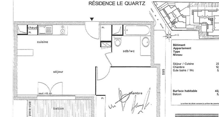 Vue n°1 Appartement 2 pièces T2 F2 à louer - Chennevieres Sur Marne (94430)