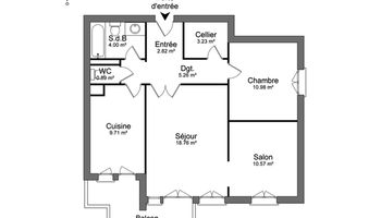 appartement 3 pièces à louer LA ROCHELLE 17000 66.2 m²