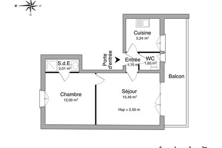 Vue n°3 Appartement 2 pièces T2 F2 à louer - Pontault Combault (77340)