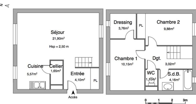 maison 3 pièces à louer LANGON 33210 65.3 m²
