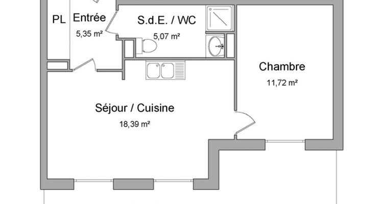 appartement 2 pièces à louer NANCY 54000 40.5 m²