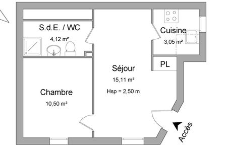 Vue n°2 Appartement 2 pièces T2 F2 à louer - Montfermeil (93370)