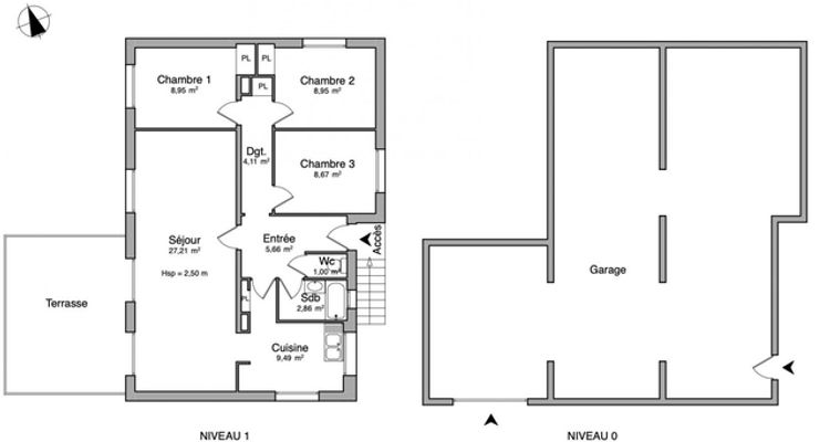 maison 4 pièces à louer SALAISE SUR SANNE 38150 76.9 m²