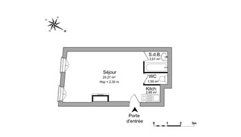appartement 1 pièce à louer NANCY 54000 27.3 m²