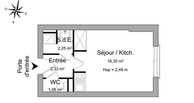 appartement 1 pièce à louer POITIERS 86000 22 m²