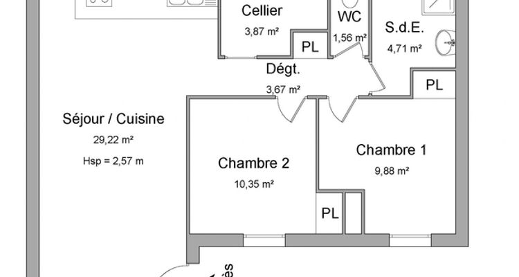 Vue n°1 Appartement 3 pièces T3 F3 à louer - Castillonnes (47330)