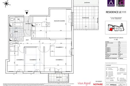 Appartement a louer argenteuil - 5 pièce(s) - 93 m2 - Surfyn