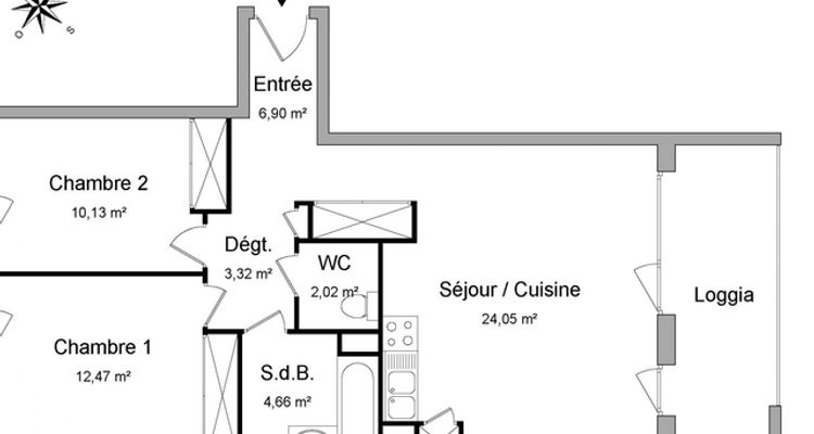 appartement 3 pièces à louer BAYONNE 64100 63.6 m²