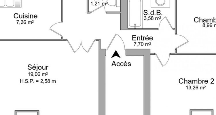 appartement 3 pièces à louer ROCHEFORT 17300 61 m²