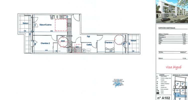 appartement 3 pièces à louer AVIGNON 84000 59.7 m²