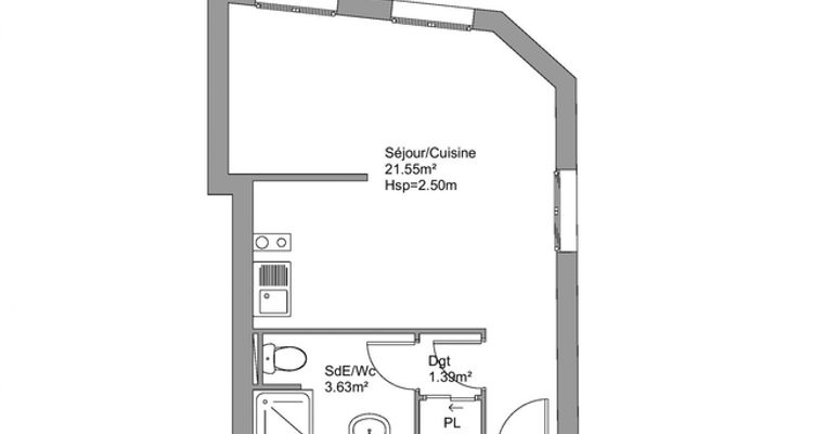 appartement 1 pièce à louer LIMOGES 87000 26.6 m²