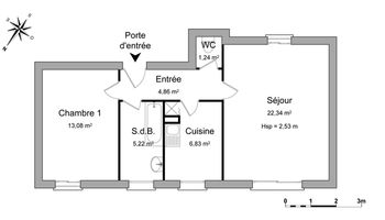 appartement 2 pièces à louer ASNIERES SUR SEINE 92600 53.6 m²
