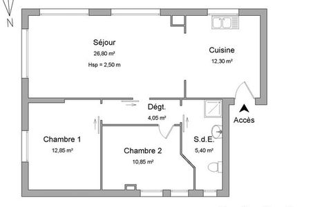 Vue n°2 Appartement 3 pièces à louer - Marnaz (74460) 778 €/mois cc